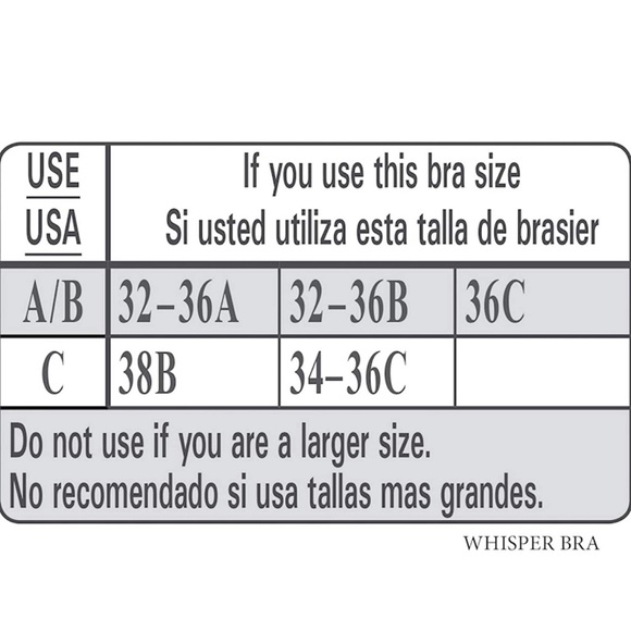 🆕 Strapless Adhesive Reusable Whisper Bra Sz: A/B - Picture 3 of 4